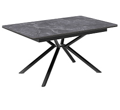 Стол DC1300 черный/керамика мрамор черный Стол DC1300 черный/керамика мрамор черный