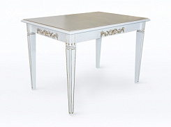 Стол Фаворит-2 1100(1450)*750*750 (Декор) с патиной (тон 1 с золотой патиной) Стол Фаворит-2 1100(1450)*750*750 (Декор) с патиной (тон 1 с золотой патиной)