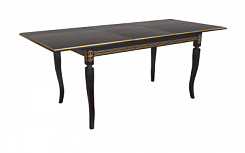 Стол Империал 1500(2000)*900*765 (тон черный RAL9005 + патина золото) Стол Империал 1500(2000)*900*765 (тон черный RAL9005 + патина золото)