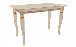Стол Роял 1200(1600)*700*765 (тон слон.кость RAL1013 + патина золото) Стол Роял 1200(1600)*700*765 (тон слон.кость RAL1013 + патина золото)