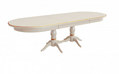 Стол Кингли 2000(2600)*1000*765 (тон слон.кость RAL1013 + патина золото) Стол Кингли 2000(2600)*1000*765 (тон слон.кость RAL1013 + патина золото)