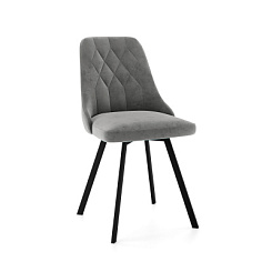 Стул Роза (Каркас черный №81 тк. коллекции Nella серый 060) Стул Роза (Каркас черный №81 тк. коллекции Nella серый 060)