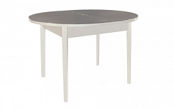 Стол Глэсси 1100(1500)*1000*765 (столешница стекло тон белый RAL9003 / подстолье тон белый RAL9003) Стол Глэсси 1100(1500)*1000*765 (столешница стекло тон белый RAL9003 / подстолье тон белый RAL9003)