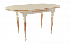 Стол Лофти-М 1500*900*765 (тон слон.кость RAL1013 + патина золото) Стол Лофти-М 1500*900*765 (тон слон.кость RAL1013 + патина золото)