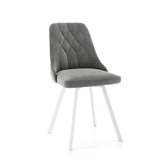 Стул Роза (Каркас белый №81 тк. коллекции Nella серый 060) Стул Роза (Каркас белый №81 тк. коллекции Nella серый 060)