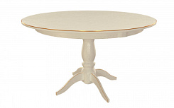 Стол Рич 1200(1600)*1200*765 (тон слон.кость RAL1013 + патина золото) Стол Рич 1200(1600)*1200*765 (тон слон.кость RAL1013 + патина золото)