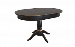 Стол Визард 1200*840*765 (тон черный RAL9005 + патина золото) Стол Визард 1200*840*765 (тон черный RAL9005 + патина золото)